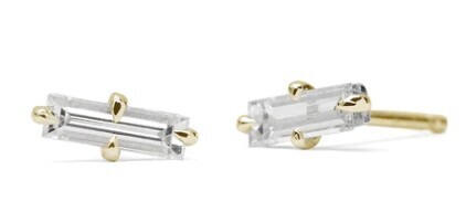 Elvin Diamond Stud in White Gold