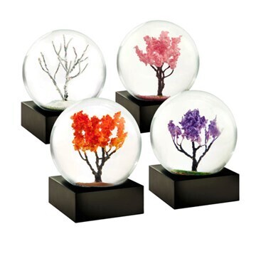 Mini Seasons Snow Globes S/4