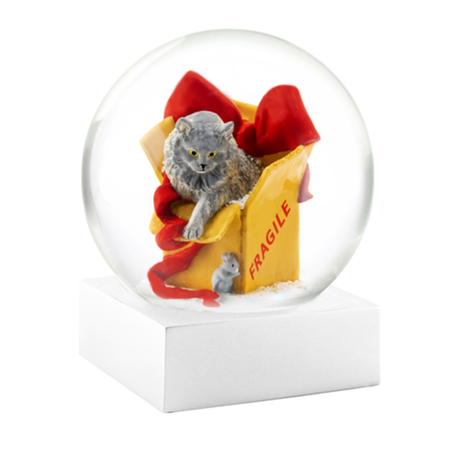 Snowglobe- Cat in Box