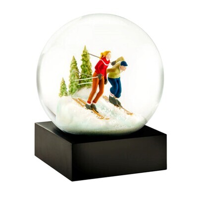 Skiers Snow Globe