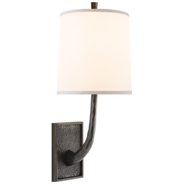 BBL 2030BZ-S Lyric Branch Sconce in Bronze with Silk Shade