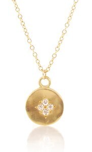 Four Star Wave Charm- 18K Gold