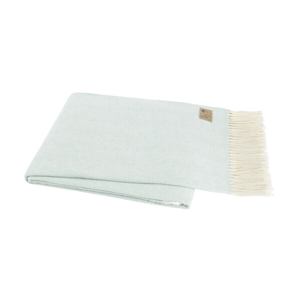Herringbone Throw- Ice Blue