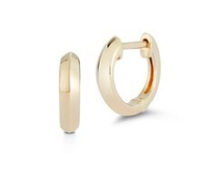 Earrings- Reese Brooklyn Knife Edge Mini Huggie- YG