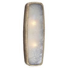 DC KW 2057G-FR Utopia Large Sconce in Gild with Fractured Glass