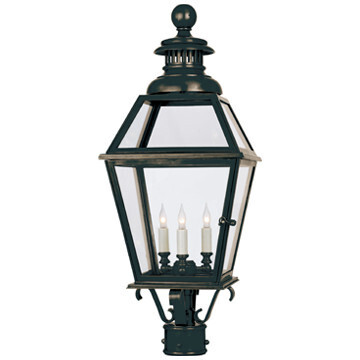 CHO 7111BZ Chelsea Large Post Lantern in Bronze