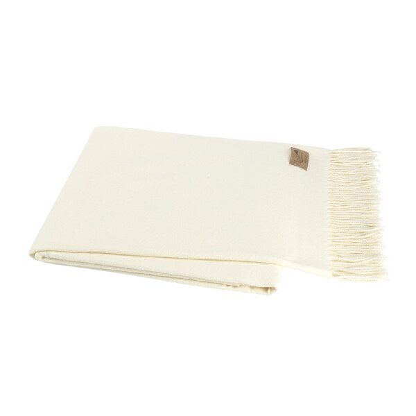 Herringbone Throw- Ecru