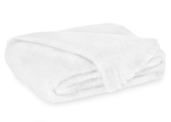 New Zealand Mohair Throw-Snow