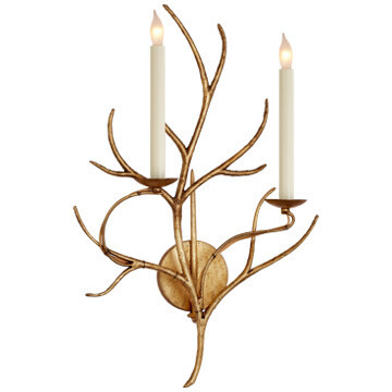 CHD 2470GI Branch Sconce in Gilded Iron