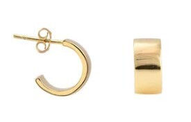 Earrings- Huggie Hoop Earrings- 18k gf
