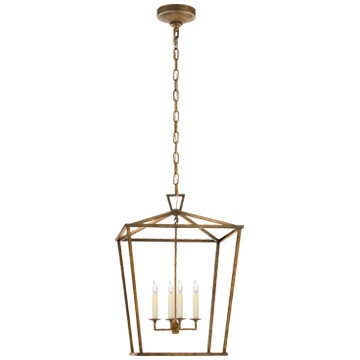 CHC 2165GI Darlana Medium Lantern in Gilded Iron