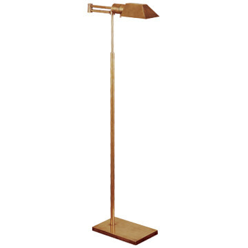 81134 HAB Studio Swing Arm Floor Lamp in Hand-Rubbed Antique Brass