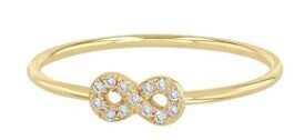 Ring- itty bitty pave infinity