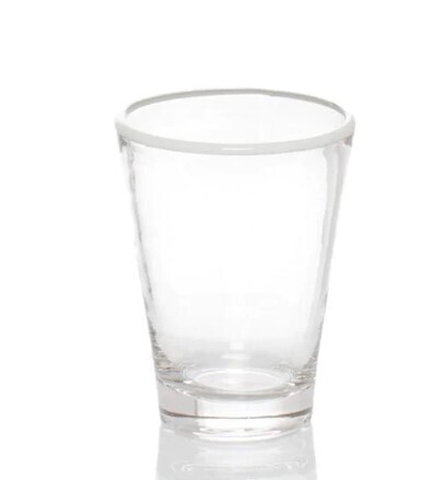 Color Pop Juice Glass White