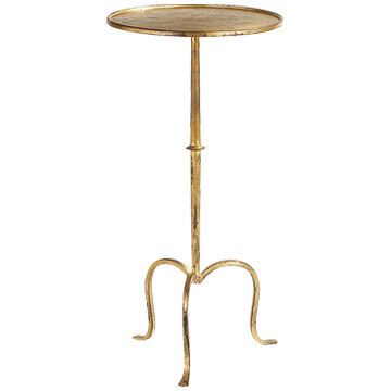 SF 210GI Hand-Forged Martini Table in Gilded Iron