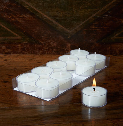 Tea Lights, Ivory, Pack 10