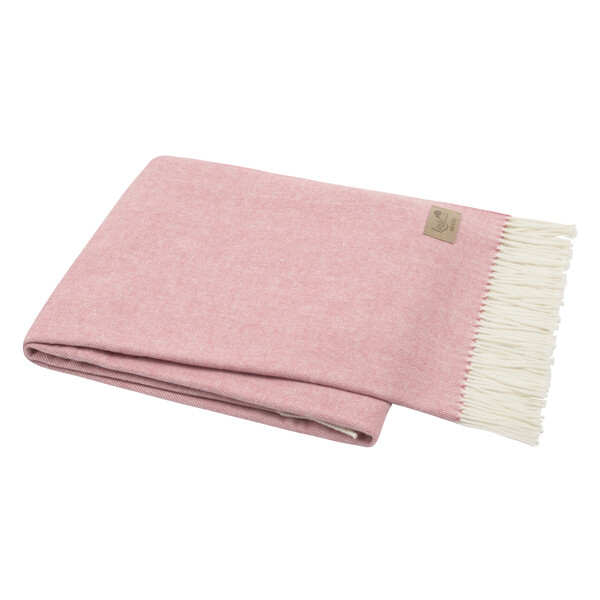 Herringbone Throw- Berry Sorbet