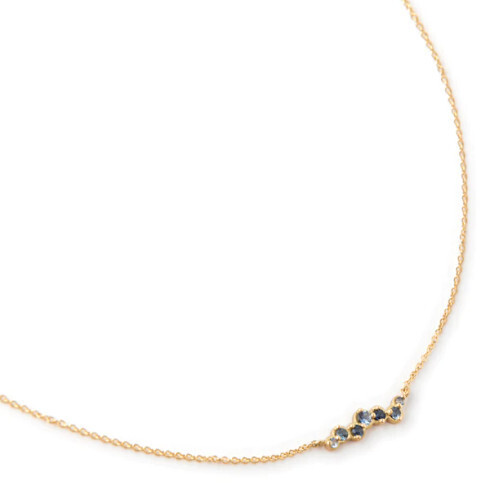 Necklace- Cascade Blue Sapphire