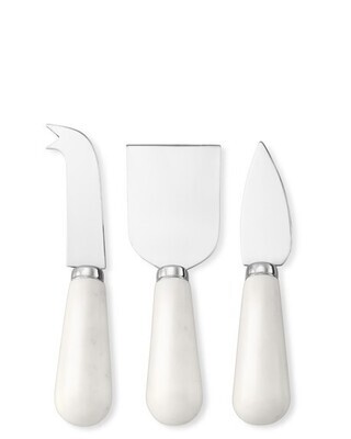 Marble Set of 3 Cheese Knives