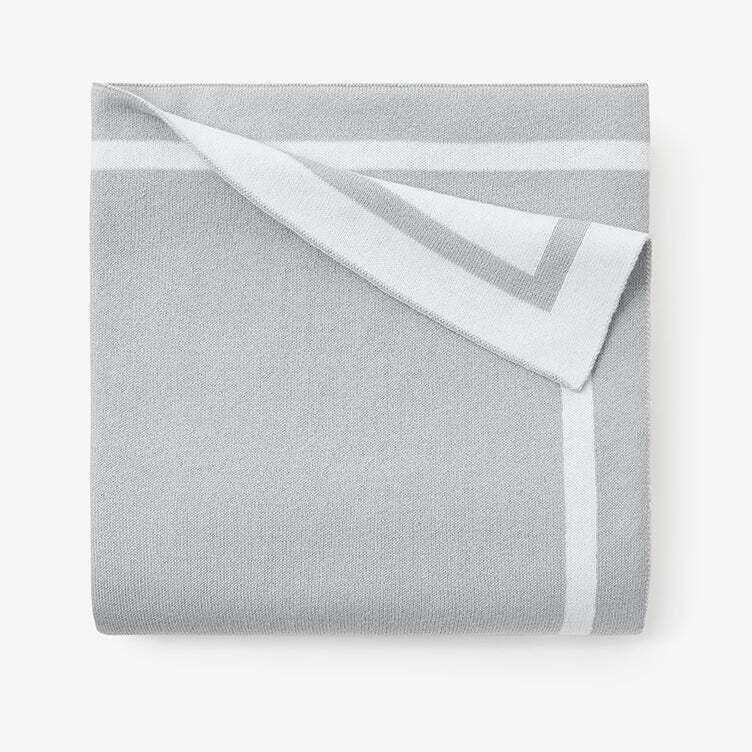 Blanket Dove Gray- Tuxedo Stripe