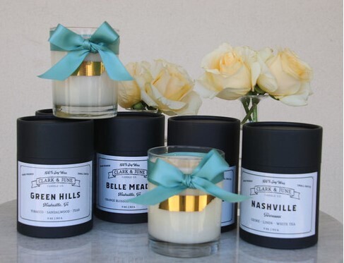 Belle Meade Candle- Orange Blossoms - Bamboo - Musk