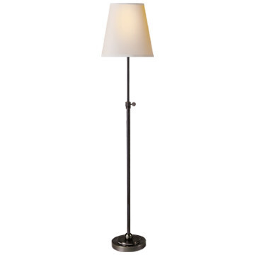 TOB 3007BZ-NP Bryant Table Lamp in Hand-Rubbed Bronze with Natural Paper Shade