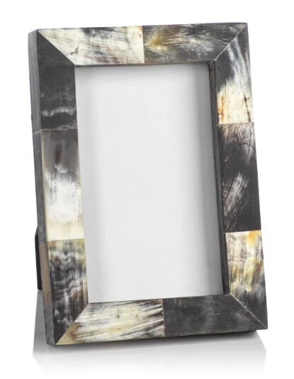 African Black Horn Inlaid Photo Frame-4x6