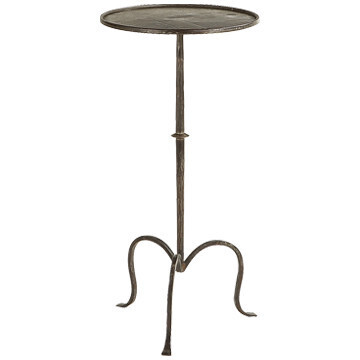 SF 210AI Hand-Forged Martini Table in Aged Iron