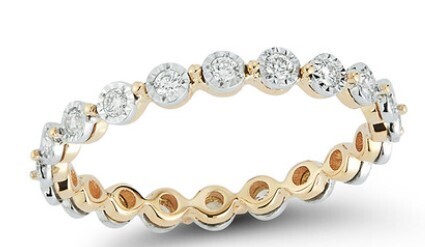 Ring- Ava Bea Eternity Ring 14K YG .33ct