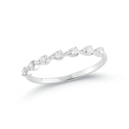 Ring- Sophia Ryan Teardrop 14k WG 0.23ct