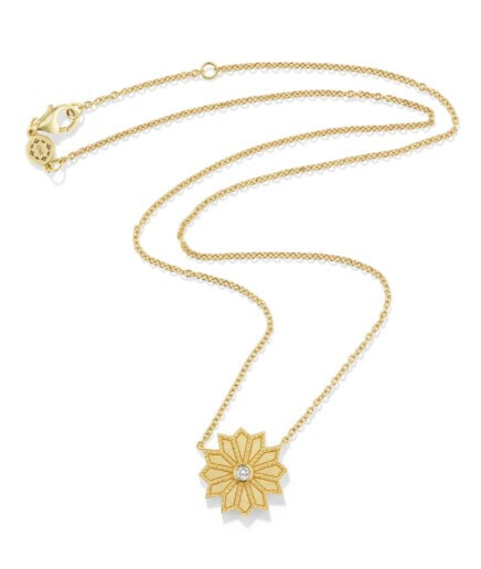 Necklace- Mini Sacred Flower, 18K