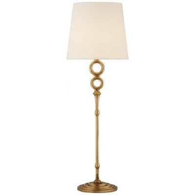 DC ARN 3022G-L Bristol Table Lamp in Gild with Linen Shade