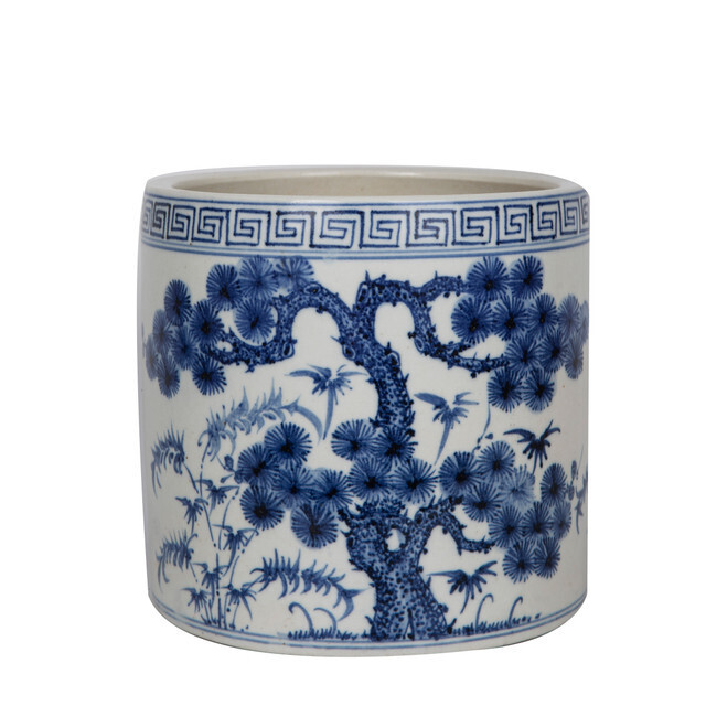 Blue &amp; White Cachepot