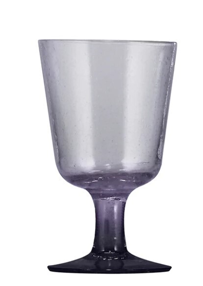 Violet Handmade Wine Glass