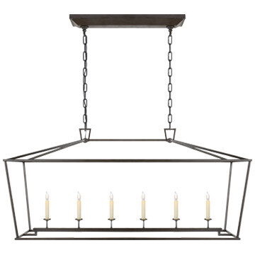 CHC 2166AI Darlana Large Linear Lantern in Aged Iron