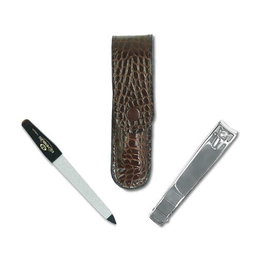 Manicure Set 3Pc W/ Leather Case
