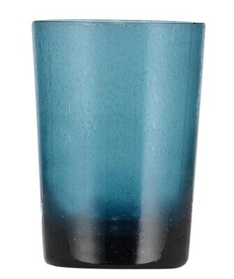 Mineral Blue Handmade Glass Tumbler