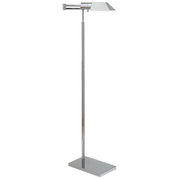 81134 PN Studio Swing Arm Floor Lamp in Polished Nickel