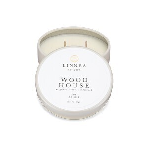 Petite Double Wick- Wood House