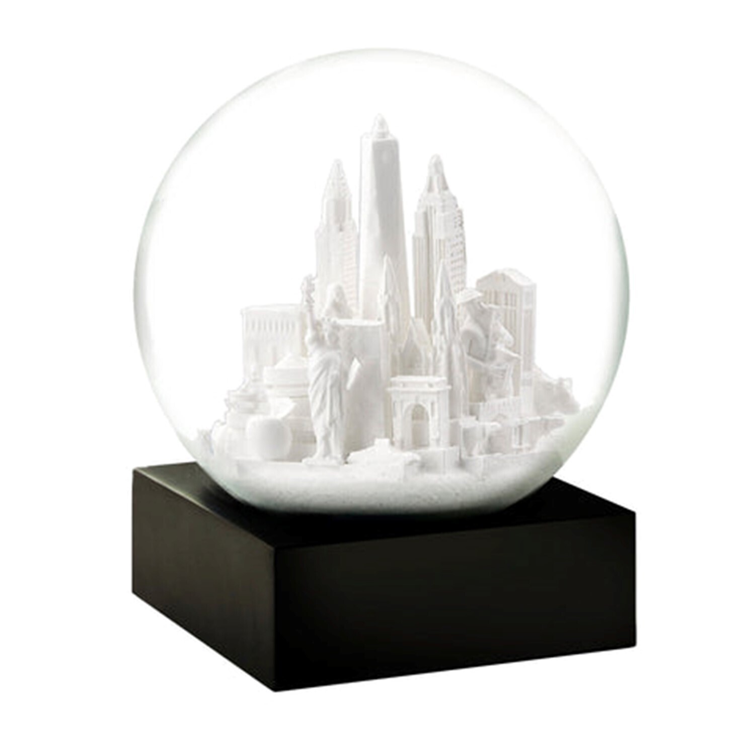 NYC White Snow Globe