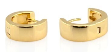 Earrings- Wide Hinged Huggie