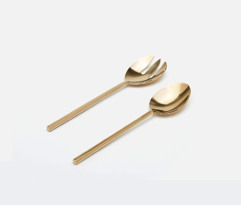 Gwen Serving Set- Polished Gold