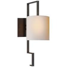 DC SC 2200BZ-NP Puzzle Sconce in Bronze with Natural Paper Shade