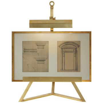 AH 3500NB Estelle Display Lamp in Natural Brass