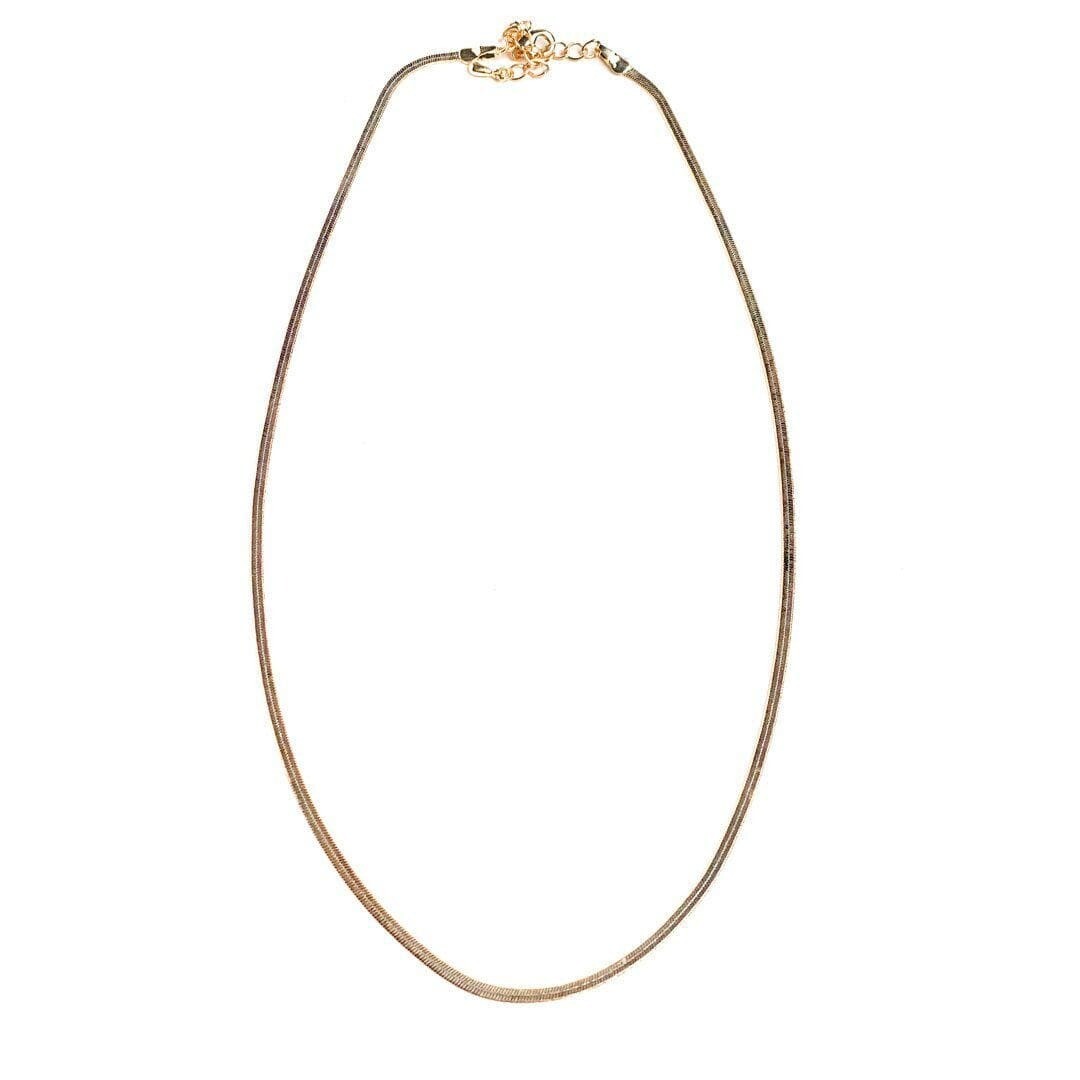 Necklace- Snake Curve Gold