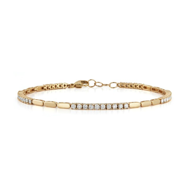 Bracelet- Melody Eden Bar Tennis YG 1.19ct