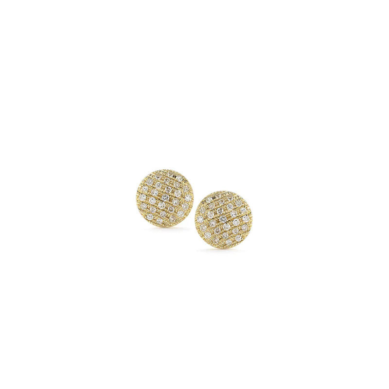 Earrings- Lauren Joy Earrings Med 14k Yellow gold .25tcw Diamond