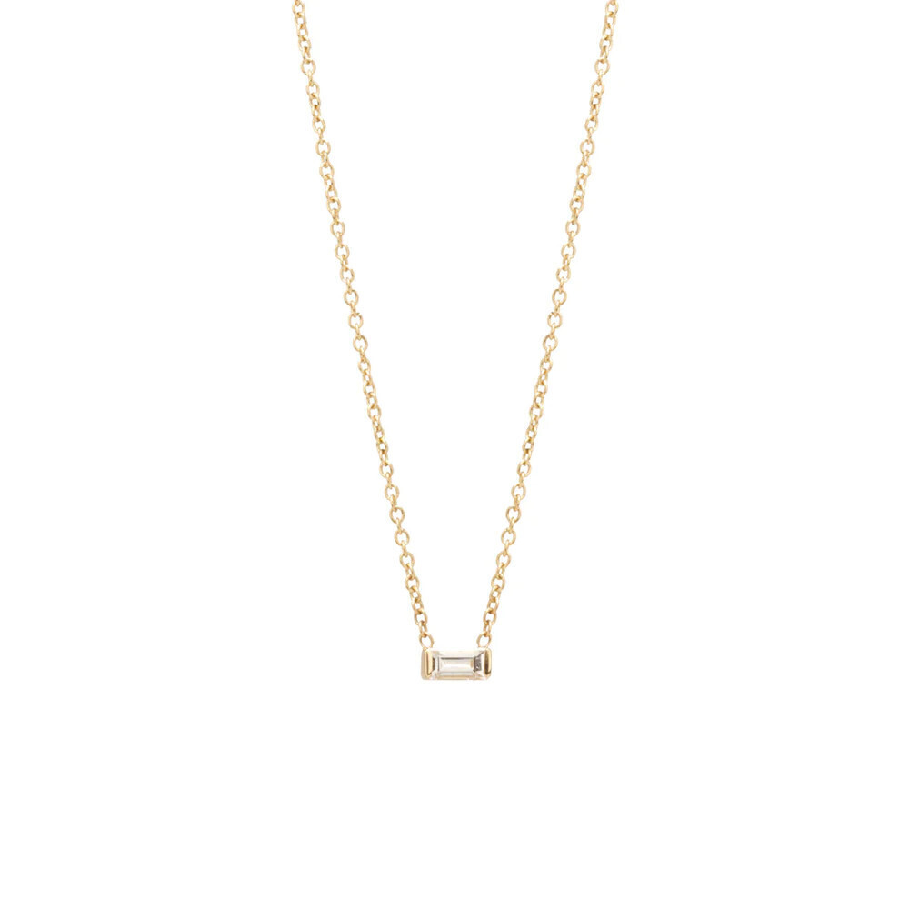 Necklace- Medium Baguette Bar
