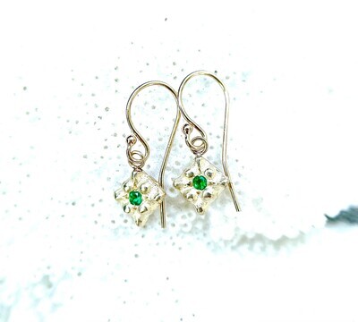 Earrings- Emerald Love of the Cross