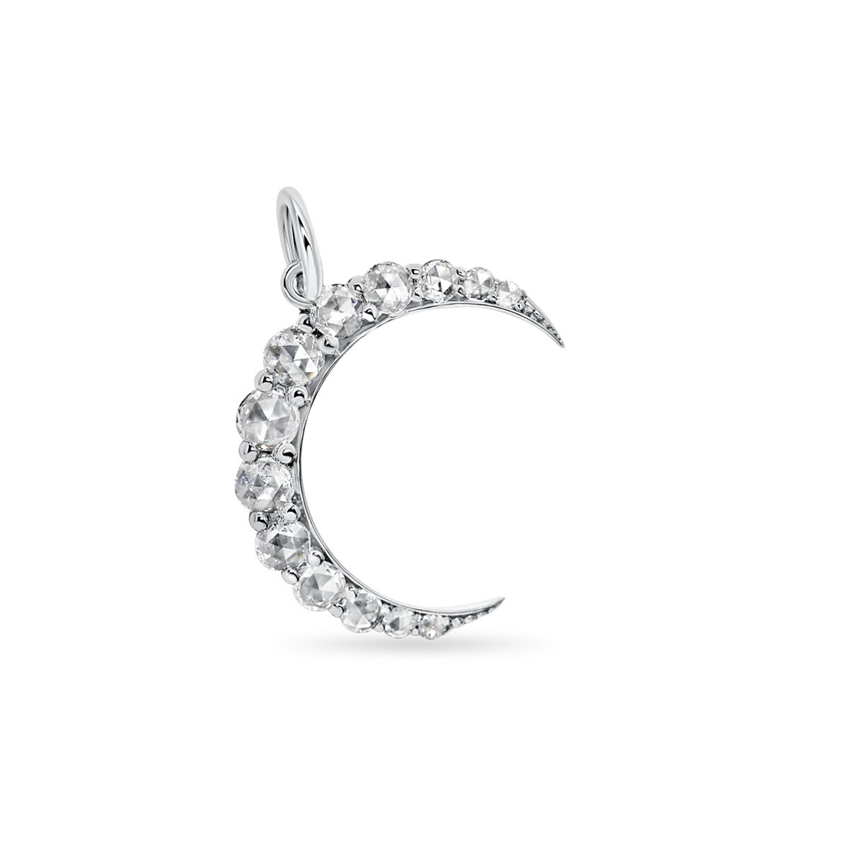 Waning Moon Pendant- Diamond .52ct